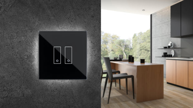 Zestaw 5 przełączników automatyki domowej - kolor czarny, zdalne sterowanie oświetleniem i bramami za pomocą aplikacji